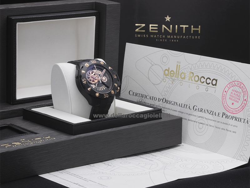 Zenith Black Titanium Defy Xtreme Stealth Limited Edition  96.0527.4021/22.M529 M For Sale at 1stDibs