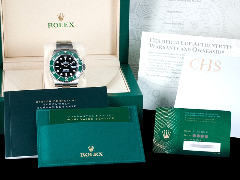 Insane Luxury - @cruzbeckham at just 16 years old wears a new @rolex  Submariner Date 126610 LV in stainless steel with green ceramic bezel.  Introduced after the famous 'Hulk' this watch was